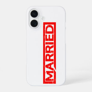 Married Stamp iPhone 16 Case