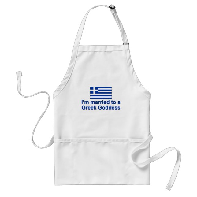 Married to a Greek Goddess Standard Apron (Front)