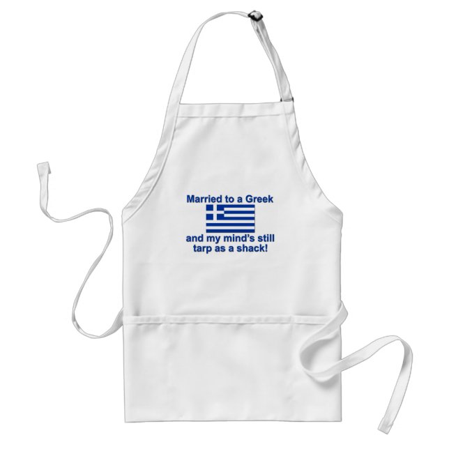 Married to a Greek Standard Apron (Front)