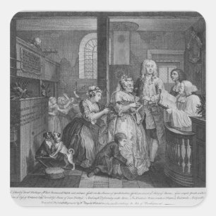 Married to an Old Maid Square Sticker