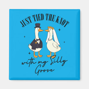 Married Wedding Tied The Knot With My Silly Goose Magnet