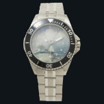 Marrine Battle Clock Watch<br><div class="desc">On the watch, you can see a reproduction of the painting “The Baltic Sea” by Alexei Bogolyuboff, court painter to the Russian emperors. He was a naval officer whose artistic talent was noticed by members of the Russian Imperial House. Russian sovereigns Alexander II and Alexander III decorated the walls of...</div>