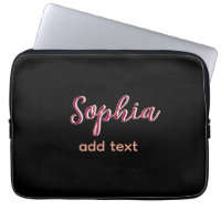 marron add name girl boss text black elegant