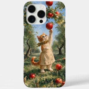 Marron Autumn Apple Tree Kitten Phone Case