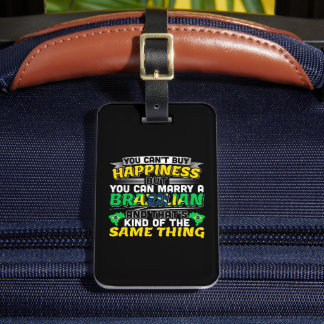 Marry a Brazilian - Brazil Happiness Luggage Tag