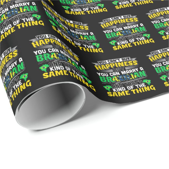 Marry a Brazilian - Brazil Happiness Wrapping Paper (Roll Corner)