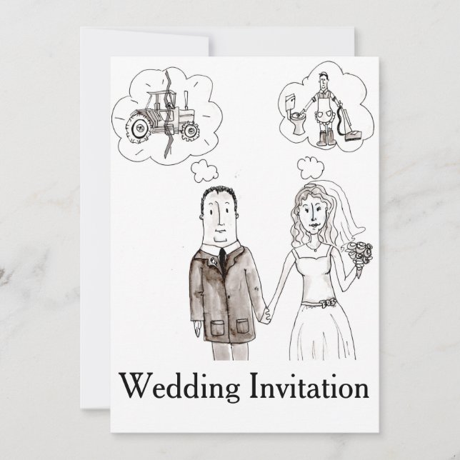 Marry A Farmer Wedding Invitation (Front)