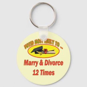 Marry And Divorce Key Ring