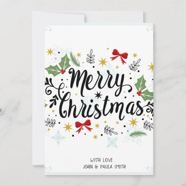 Marry Chrstmas Invitation card (Front)