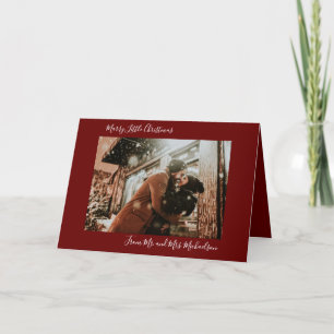 Marry Little Christmas Red Holiday Card