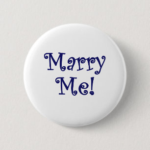 Marry Me! 6 Cm Round Badge