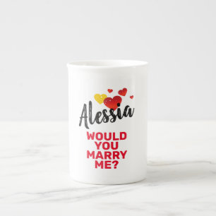 Marry Me Bone China Mug