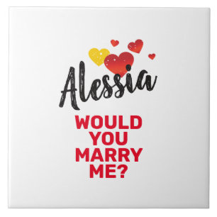 Marry Me Ceramic Tile