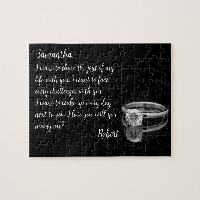 Marry Me Hidden Message Puzzle (Horizontal)