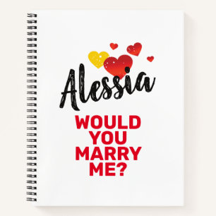 Marry Me Notebook