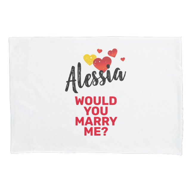 Marry Me Pillowcase (Front)
