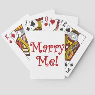 Marry Me! Playing Cards