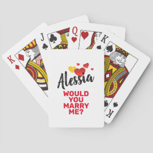 Marry Me Playing Cards