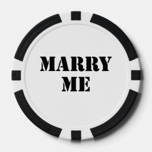 Marry Me Poker Chips