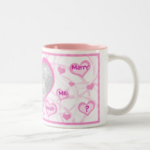 Marry Me Proposal Custom Photo & Text Mug