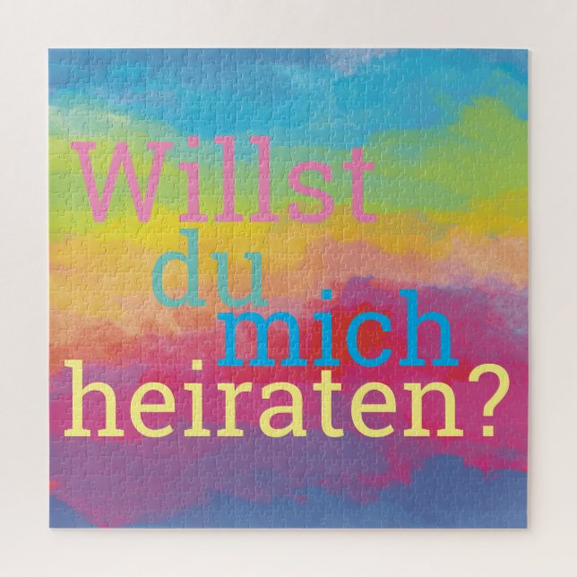 Marry Me Proposal  Jigsaw Puzzle (Vertical)