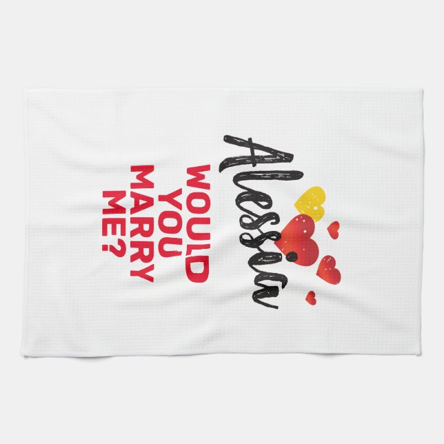 Marry Me Tea Towel (Horizontal)