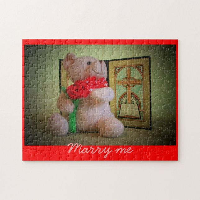 Marry me - Valenpuzzle Jigsaw Puzzle (Horizontal)