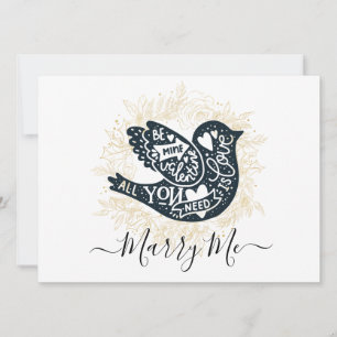 Marry Me Valentine Proposal Holiday Card