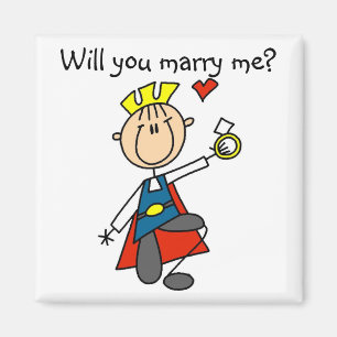Marry Me Wedding Proposal Tshirts and Gifts Magnet