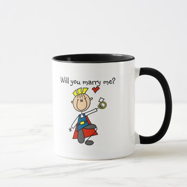 Marry Me Wedding Proposal Tshirts and Gifts Mug (Right)