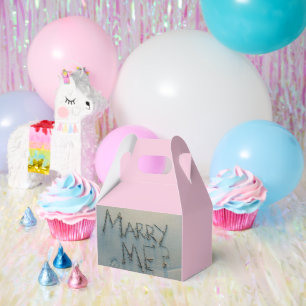 Marry Me? Written in Sand Favor Box