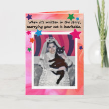 Marrying Your Cat Card