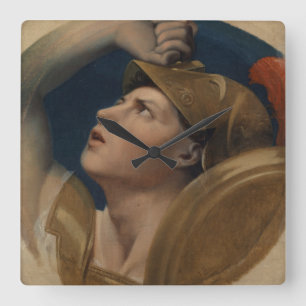 Mars, 1864 (oil on canvas) square wall clock