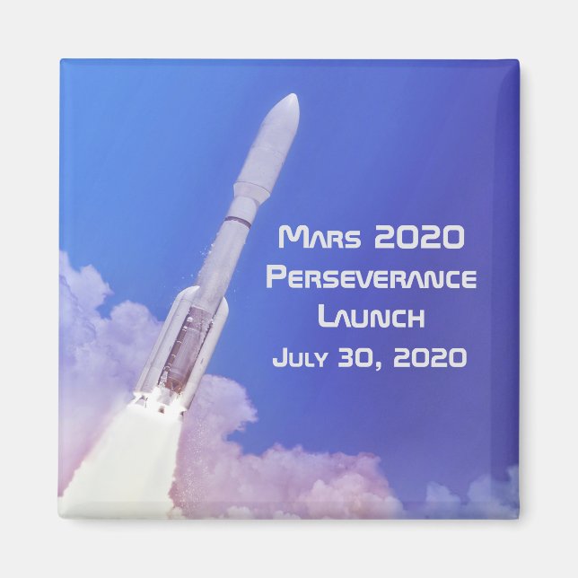 Mars 2020 Perseverance Launch Magnet (Front)