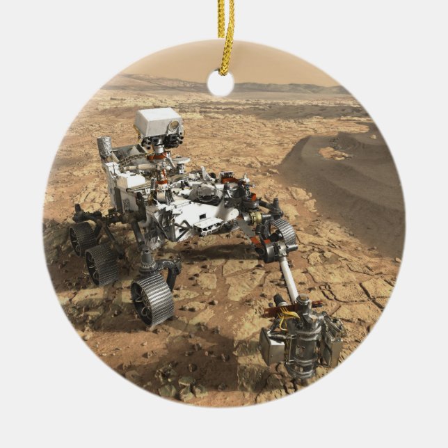 Mars 2020 Rover Ceramic Ornament (Front)