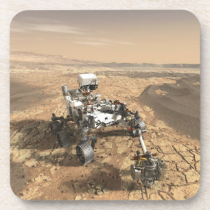 Mars 2020 Rover On The Surface Of Mars. Coaster