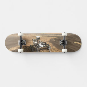Mars 2020 Rover On The Surface Of Mars. Skateboard