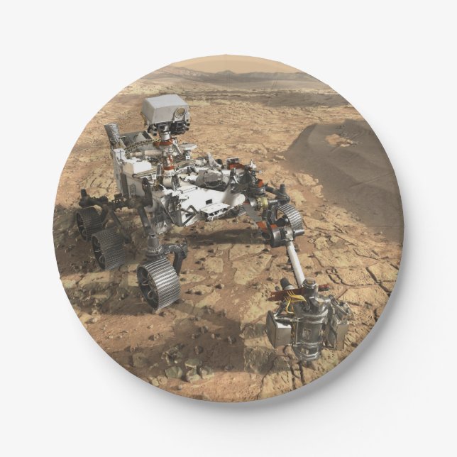 Mars 2020 Rover Paper Plate (Front)
