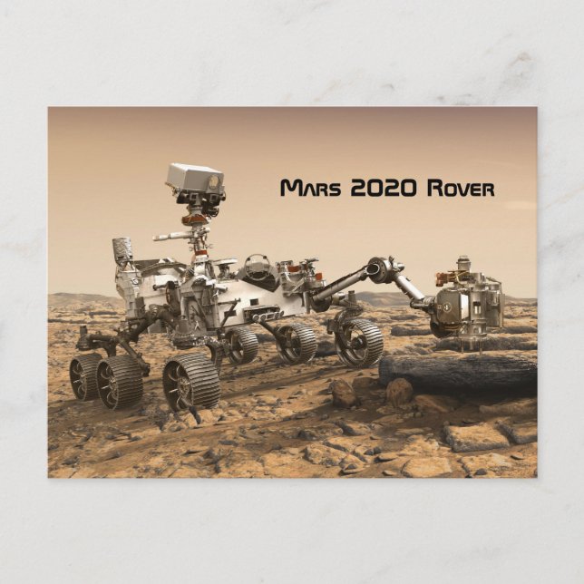 Mars 2020 Rover Postcard (Front)