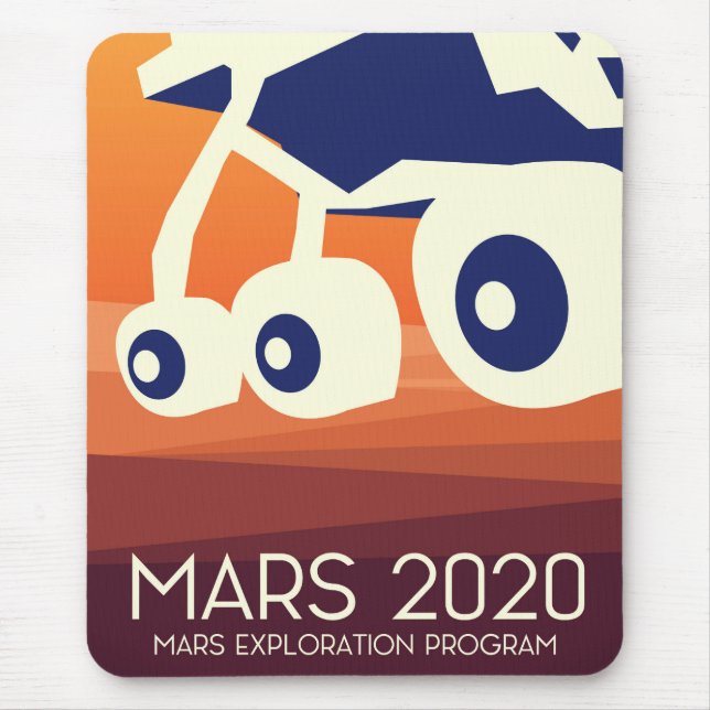 Mars 2020 Rover Space Art Mouse Pad (Front)