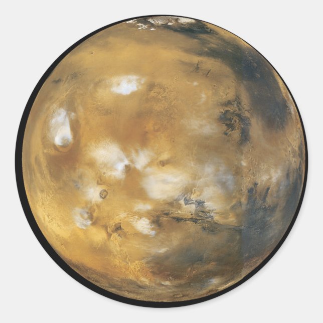 Mars!  A beautiful image from space.  NASA Classic Round Sticker (Front)