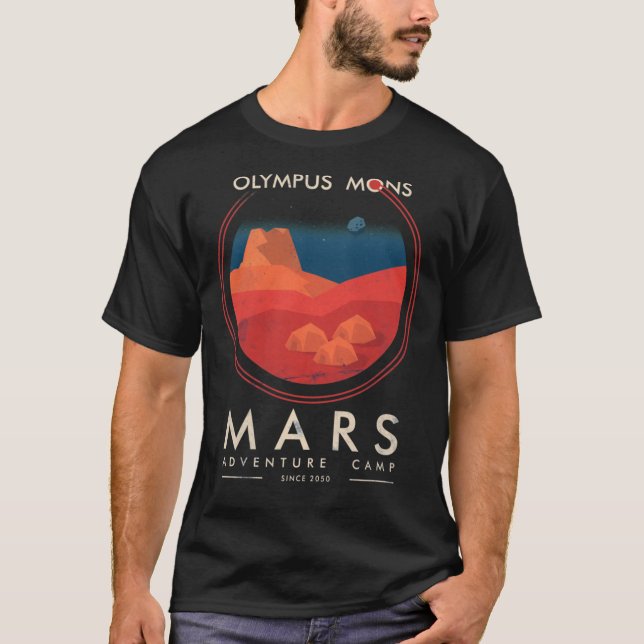 ✅ Mars Adventure Camp ✅ Olympus Mons Expedition Cl T-Shirt (Front)
