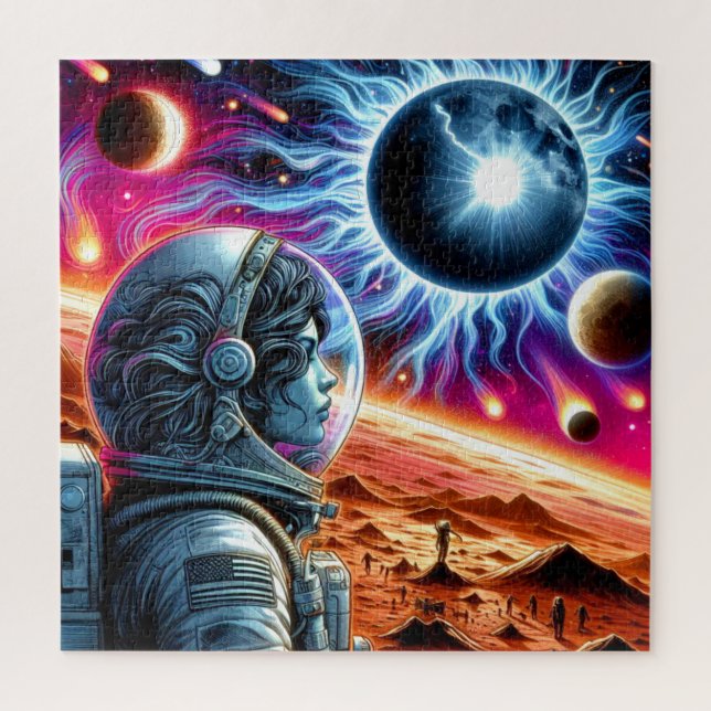 MARS AND THE STARS 11 JIGSAW PUZZLE (Vertical)