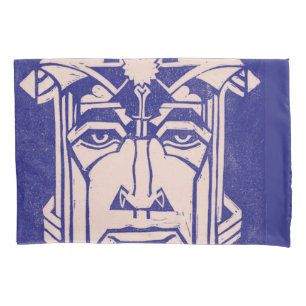 Mars Ares God of War Greek Mythology Blue Pillowcase