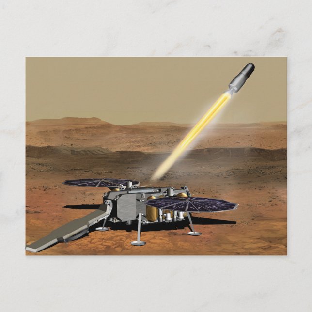 Mars Ascent Vehicle Launched From Mars. Postcard (Front)