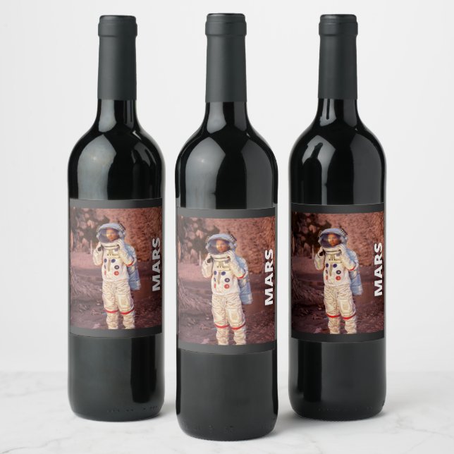 Mars Astronaught wine labels (Bottles)