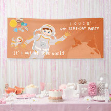 Mars astronaut boy themed birthday Party