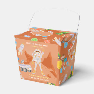 Mars astronaut boy themed birthday Party Favour Box