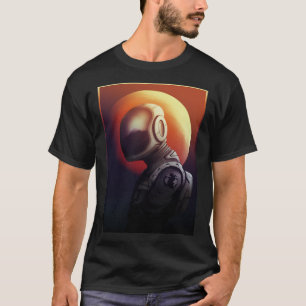 Mars Astronaut Space Solar System Planet Realism T-Shirt