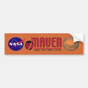 Mars Atmosphere and Volatile EvolutioN (MAVEN) Bumper Sticker